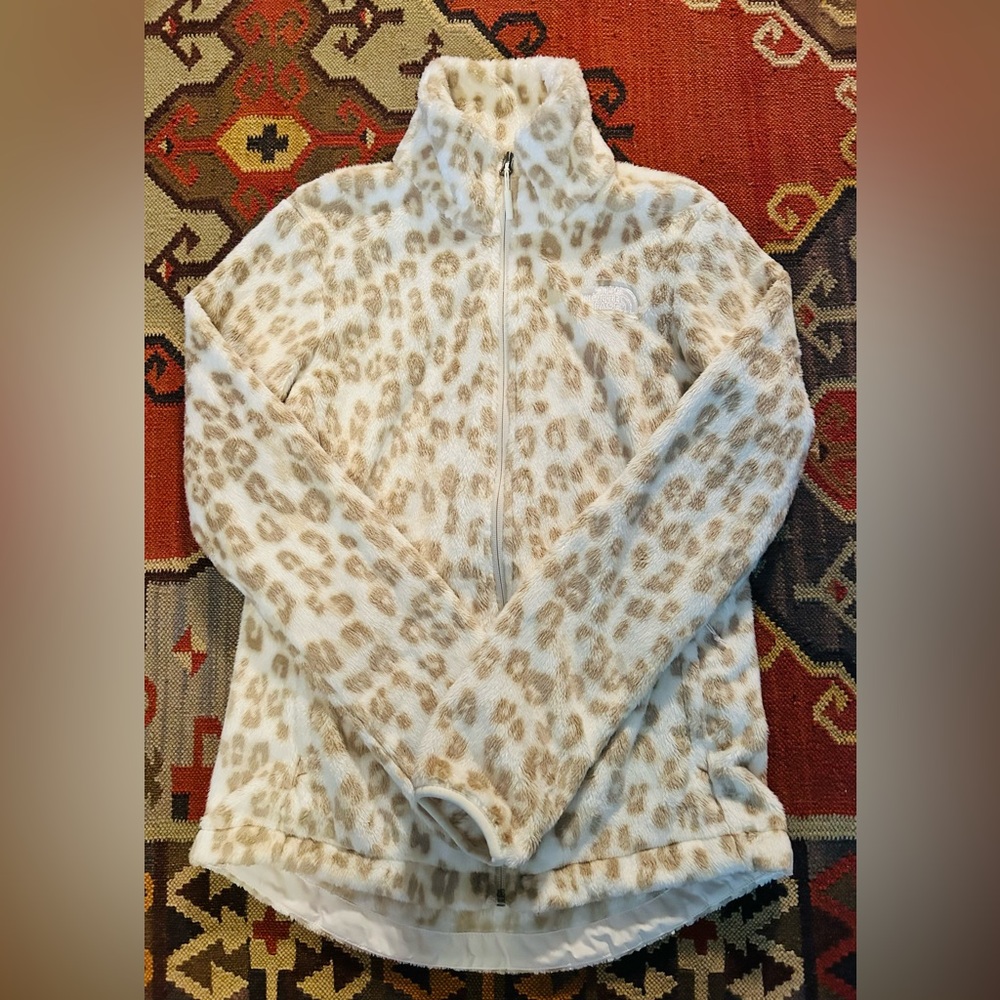 The North Face plush mock neck full zip jacket
